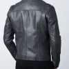 Mens Frank Castle Punisher Leather Jacket Skull Embossed