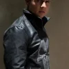Mens Frank Castle Punisher Leather Jacket Skull Embossed