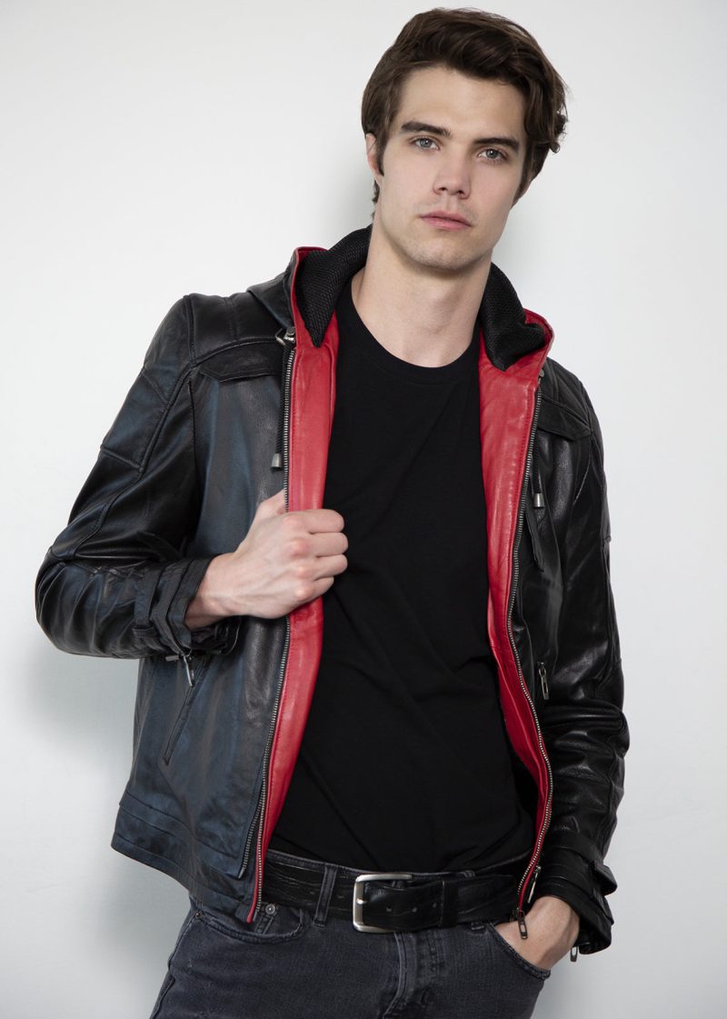 Black Redhood Leather Jacket Limited Edition Red