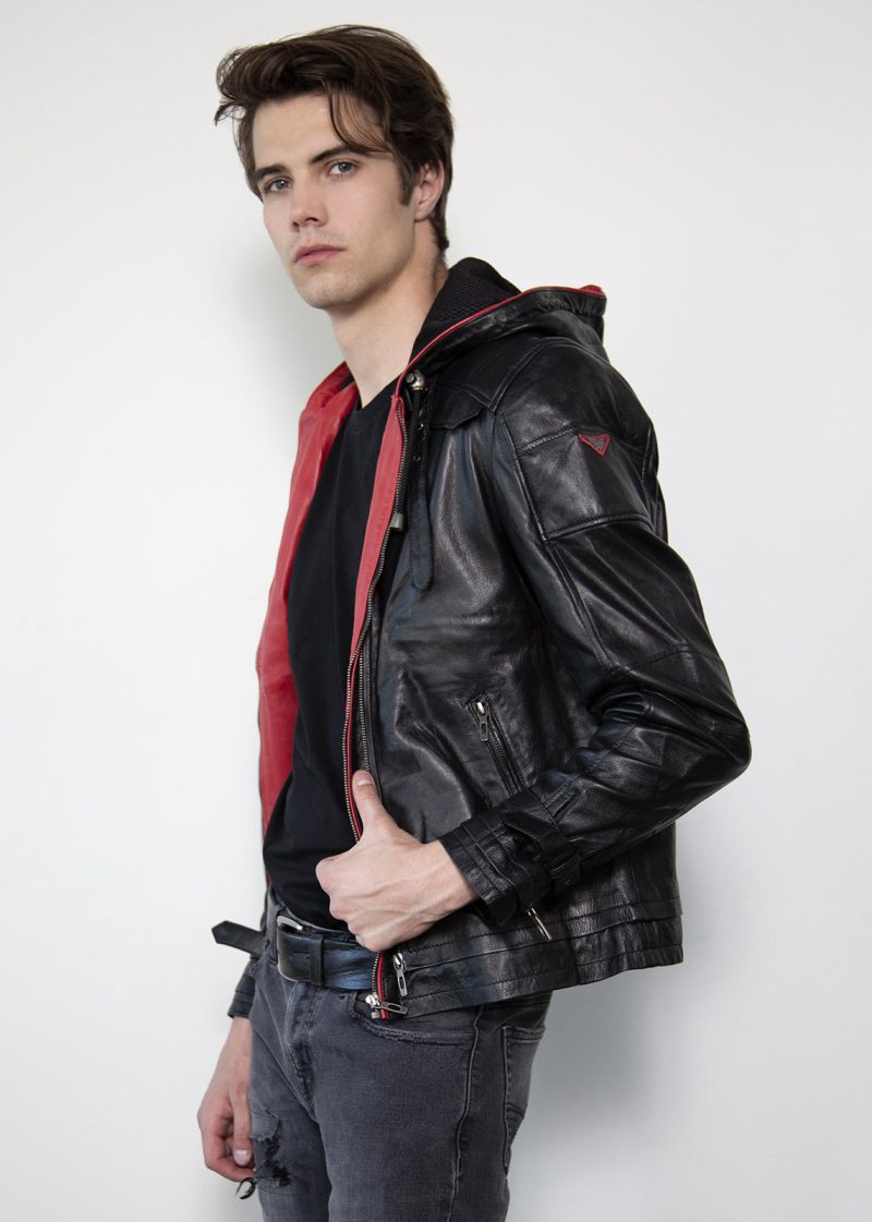 Jason Todd Redhood Limited Edition Blackout Collection Leather Jacket