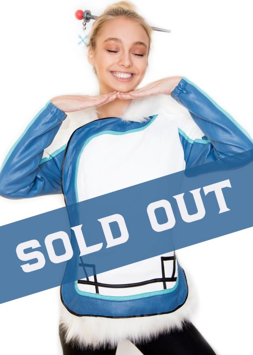 Womens Overwatch Mei-Ling Fur Coat Jacket