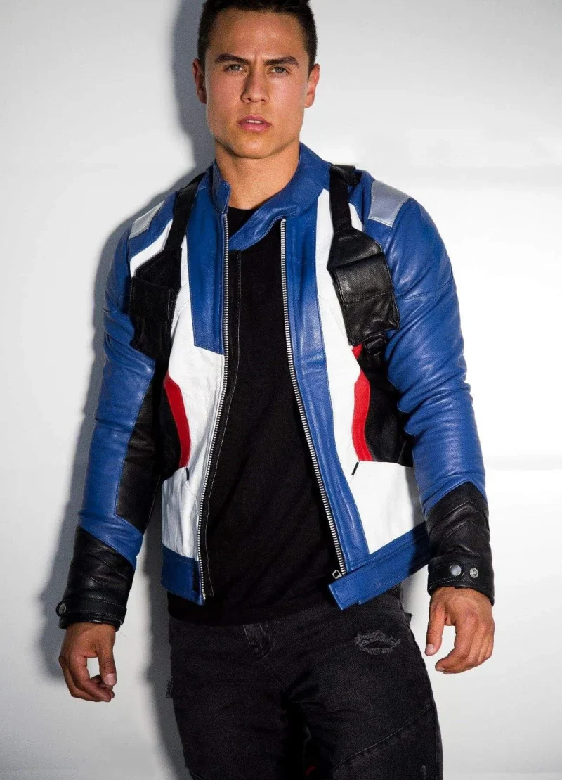 76-Soldier-Leather-Blue-And-White-Jacket-Buy