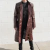 Mens Guardians of Galaxy 2 Star Lord Leather Trench Coat