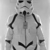 Womens Storm Trooper Leather Jacket White Black