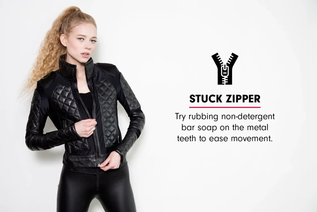stuck zipper