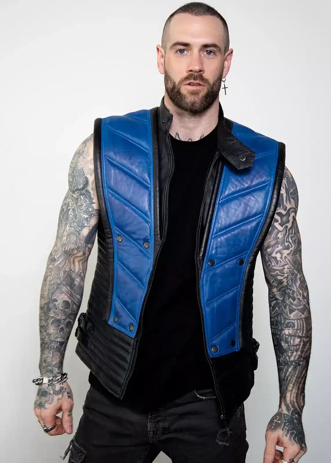 mortal kombat subzero leather armor jacket