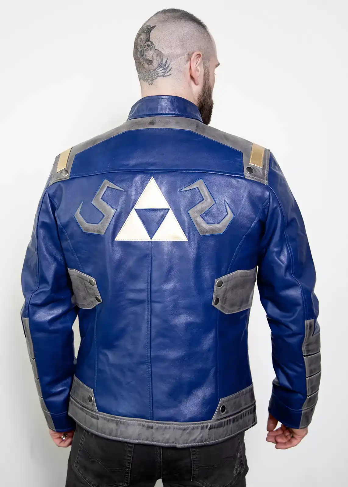 zelda hyrule shield replica triforce moto jacket