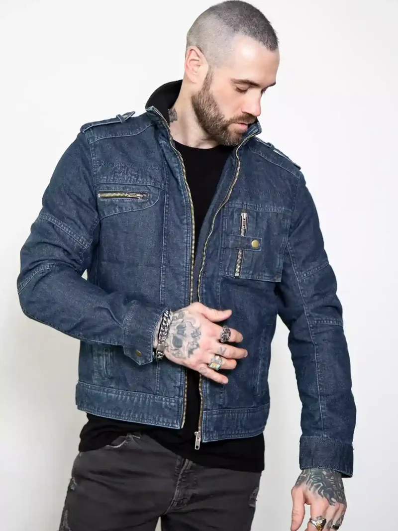 mens denim outfit jacket