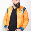goku anime print bomber jacket