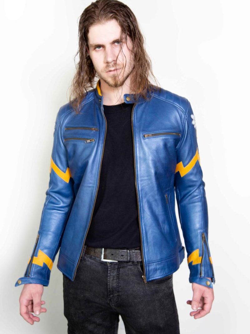 my little pony wonderbolts blue brony leather jacket