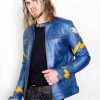 my little pony wonderbolts blue brony leather jacket