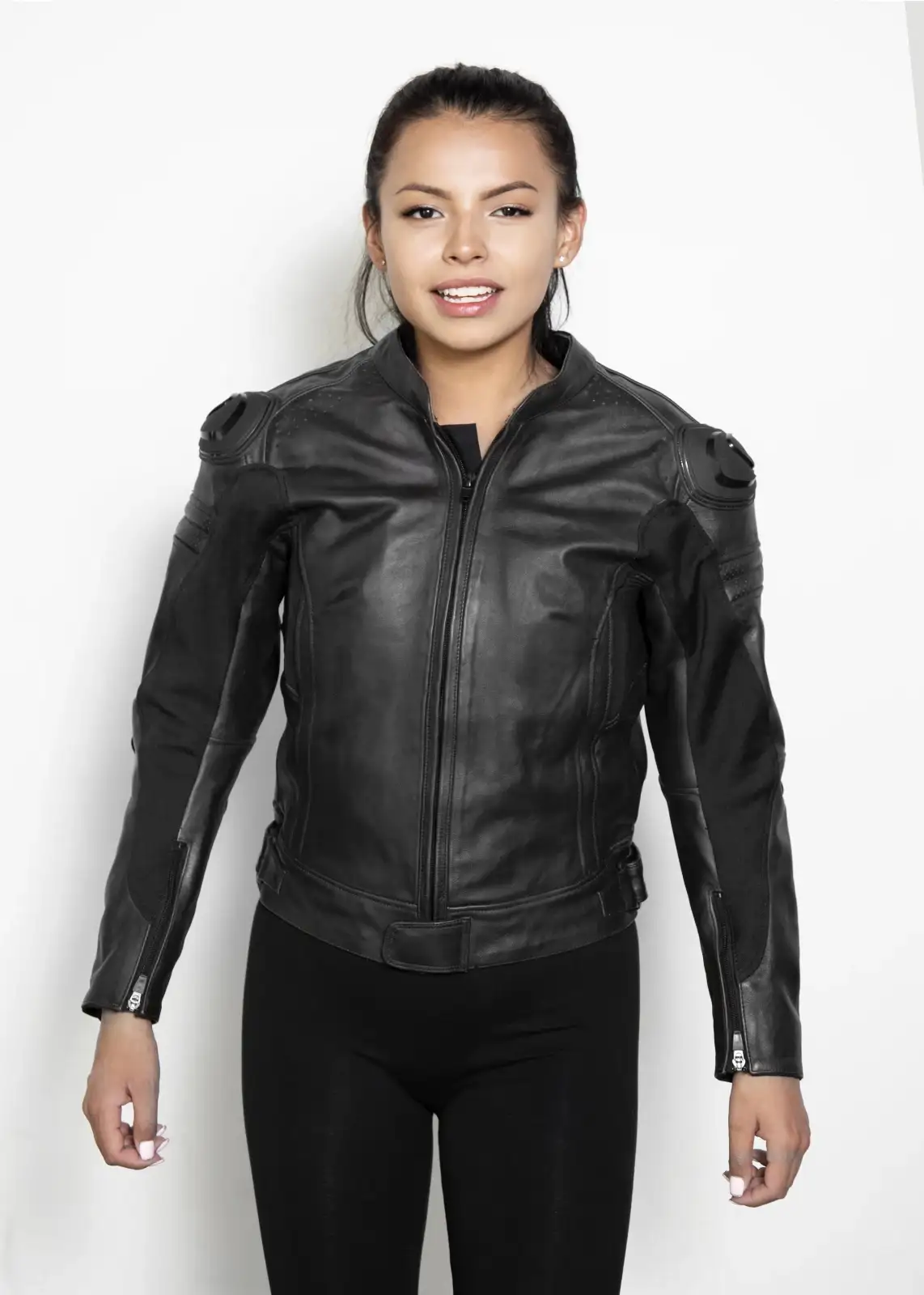 Matériel Cropped Vinyl Biker Jacket - Women's - Polyester in Black | Lyst  Australia