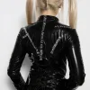 Black Catwoman leather jacket