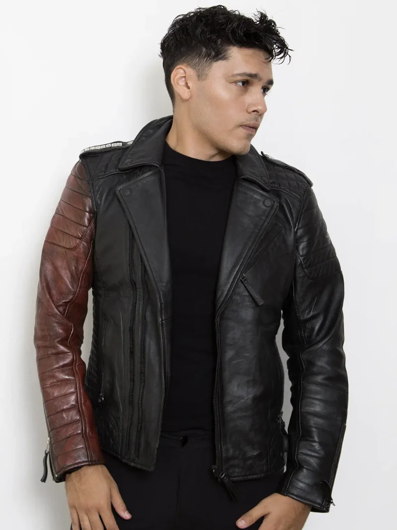 black leather jacket vintage