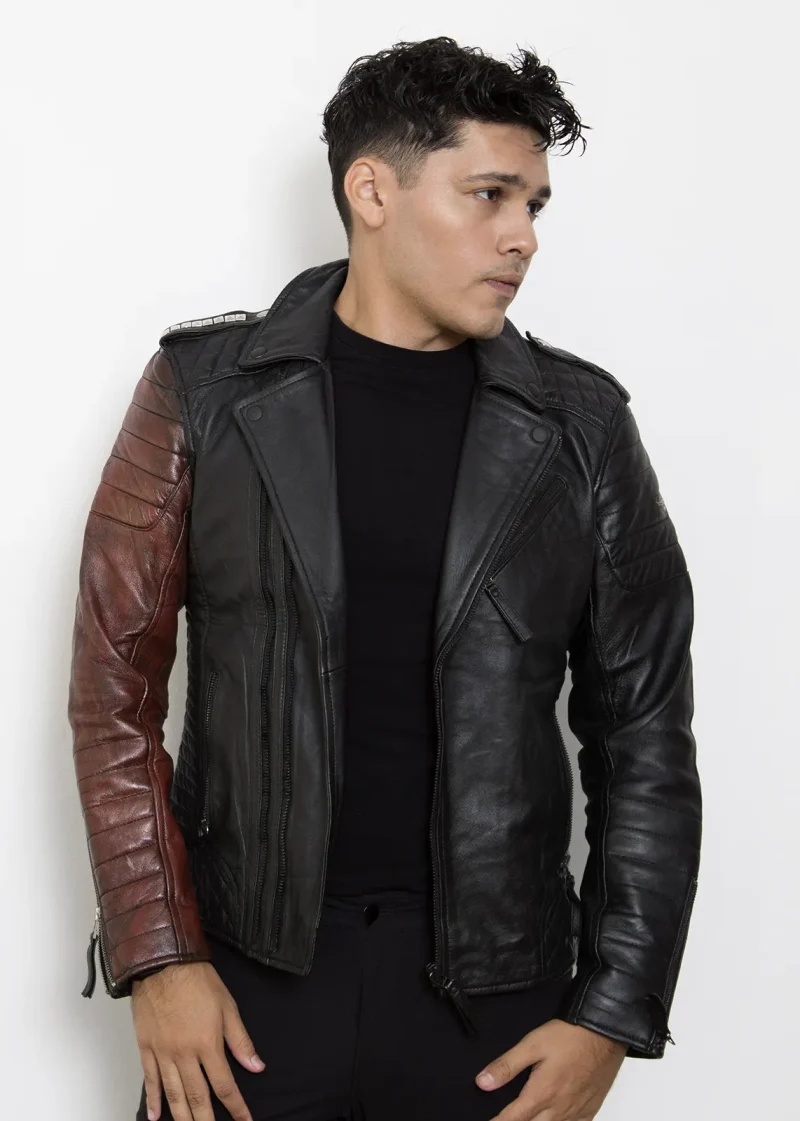 black leather jacket vintage