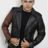 vintage black leather jacket mens