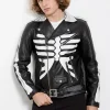 skeleton jacket zip up