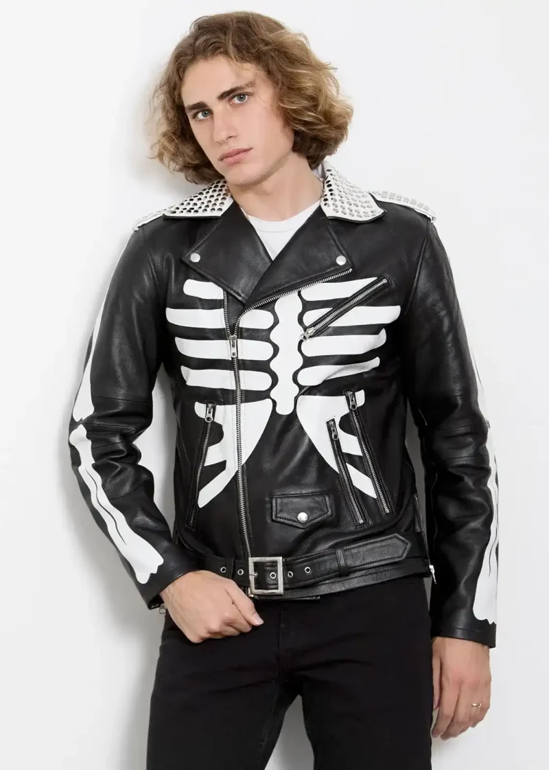 skeleton jacket zip up