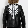 skeleton leather jacket