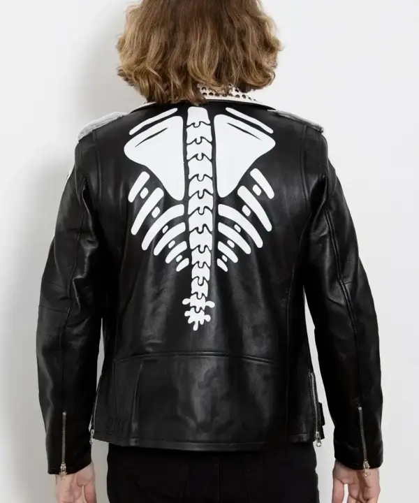 skeleton leather jacket