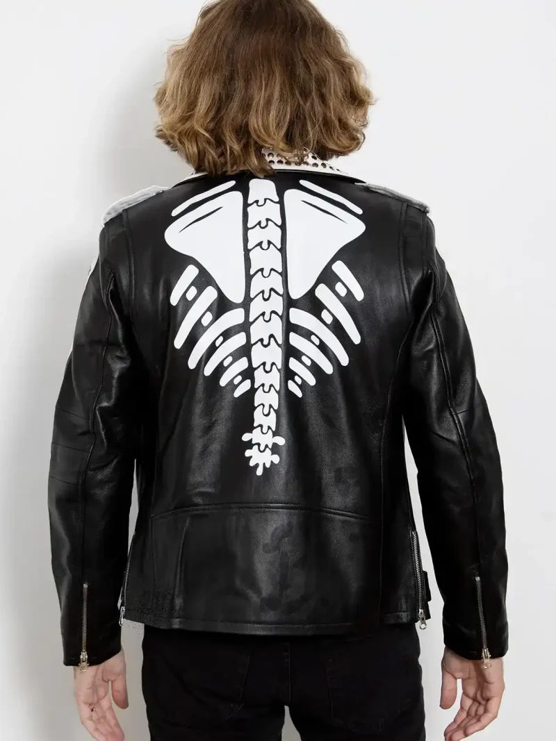 skeleton leather jacket