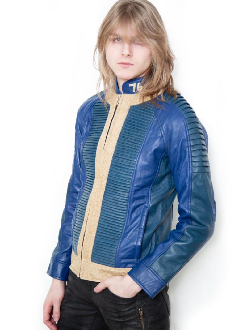 Fallout Soldier Blue Leather Jacket