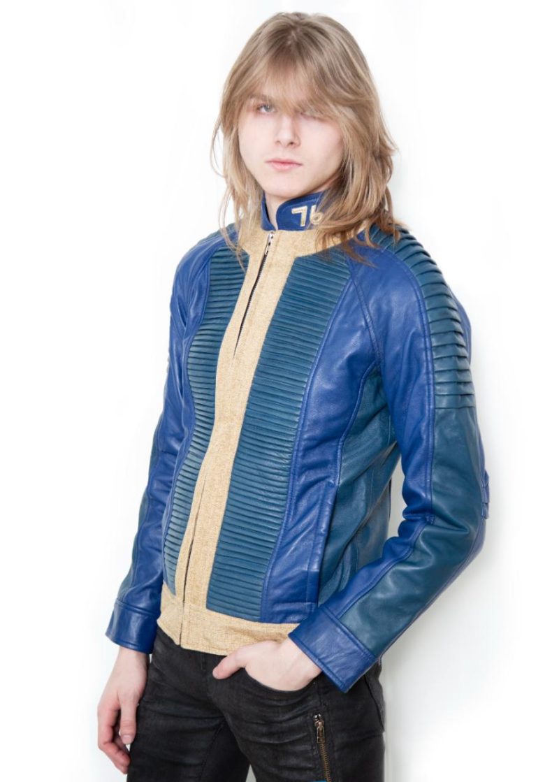 Fallout Soldier Blue Leather Jacket