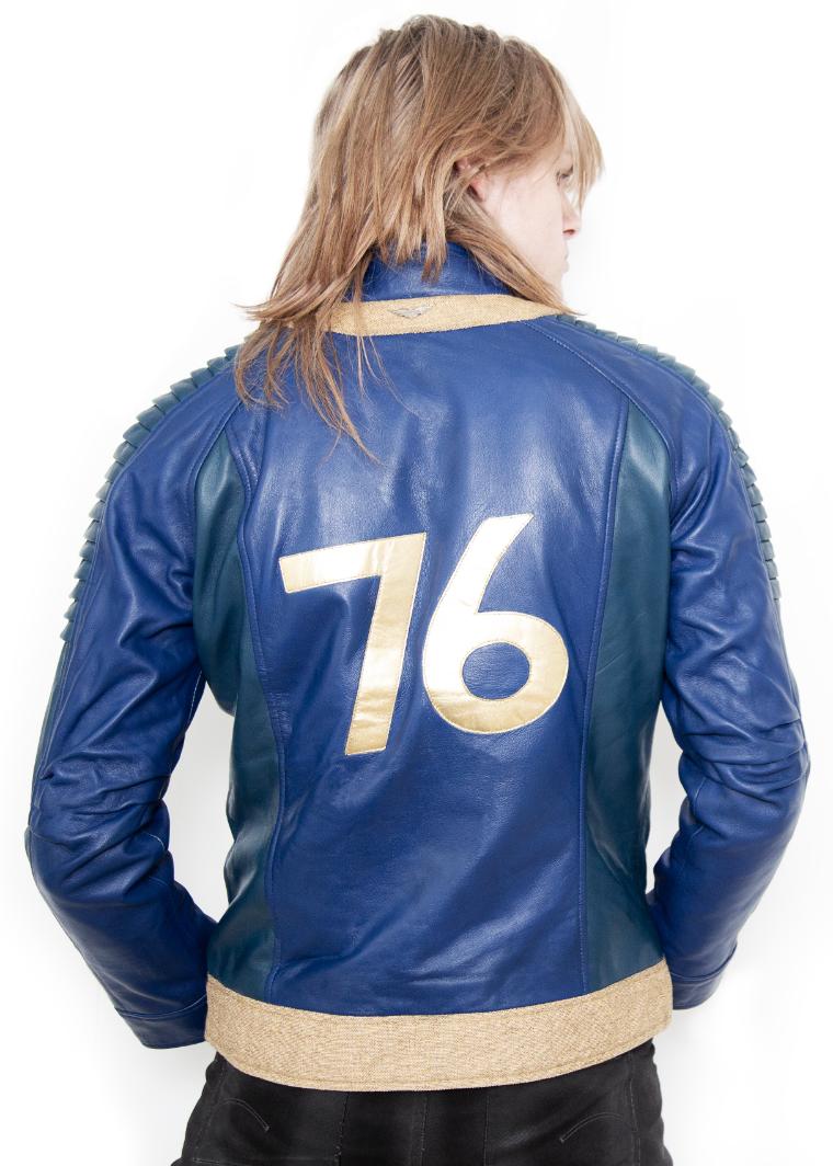 Fallout Vault Dweller Blue Leather Jacket