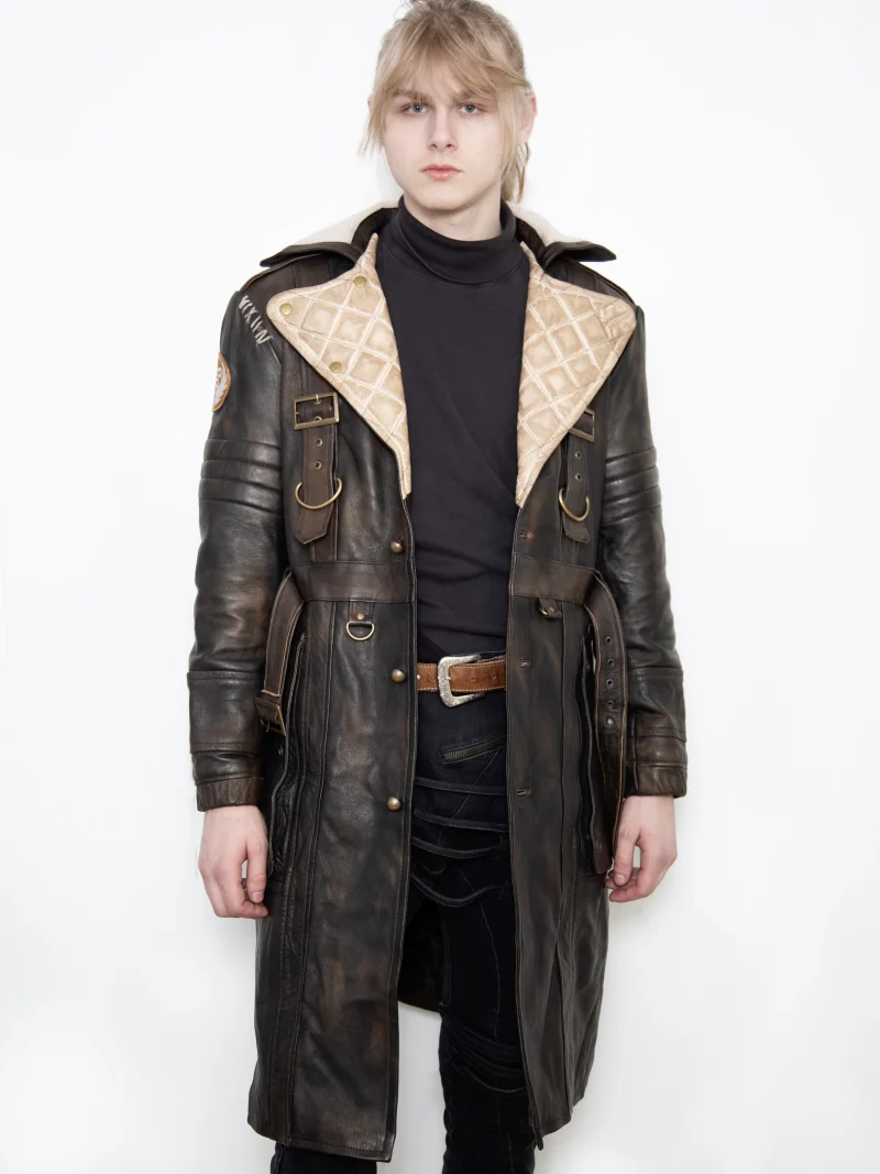 Fallout Elder Maxson Battle Coat Leather Trench