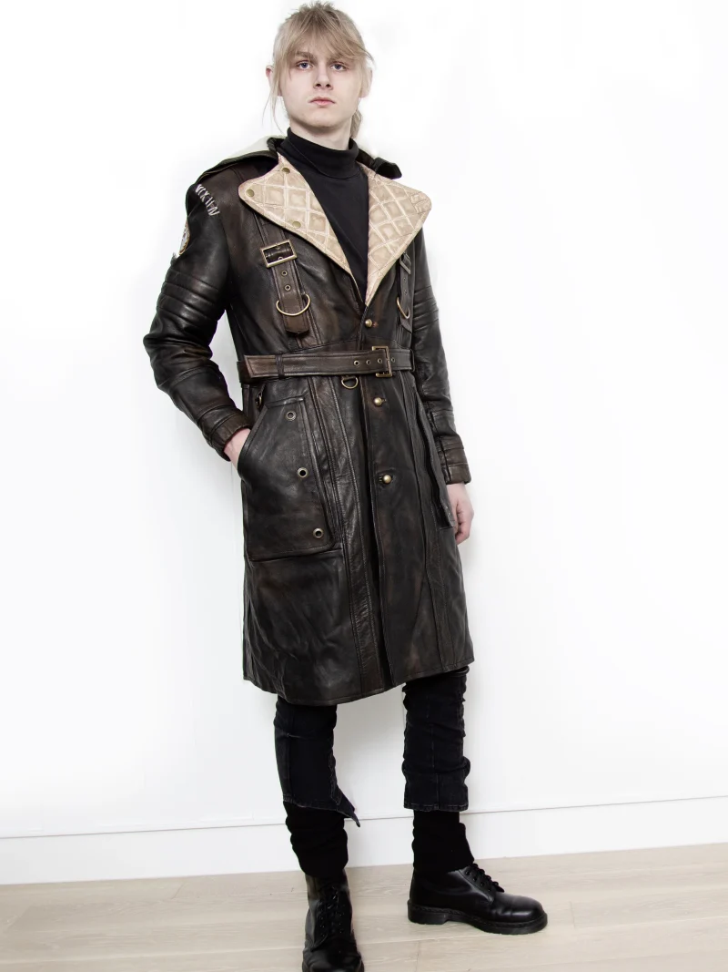 Fallout Elder Maxson Battle Coat Leather Trench