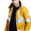 Cyberpunk Edgerunner David Martinez Yellow Leather Jacket