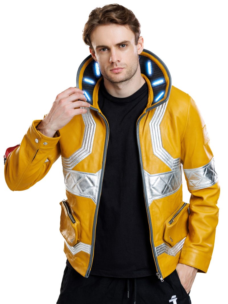 Cyberpunk Edgerunner David Martinez Yellow Leather Jacket