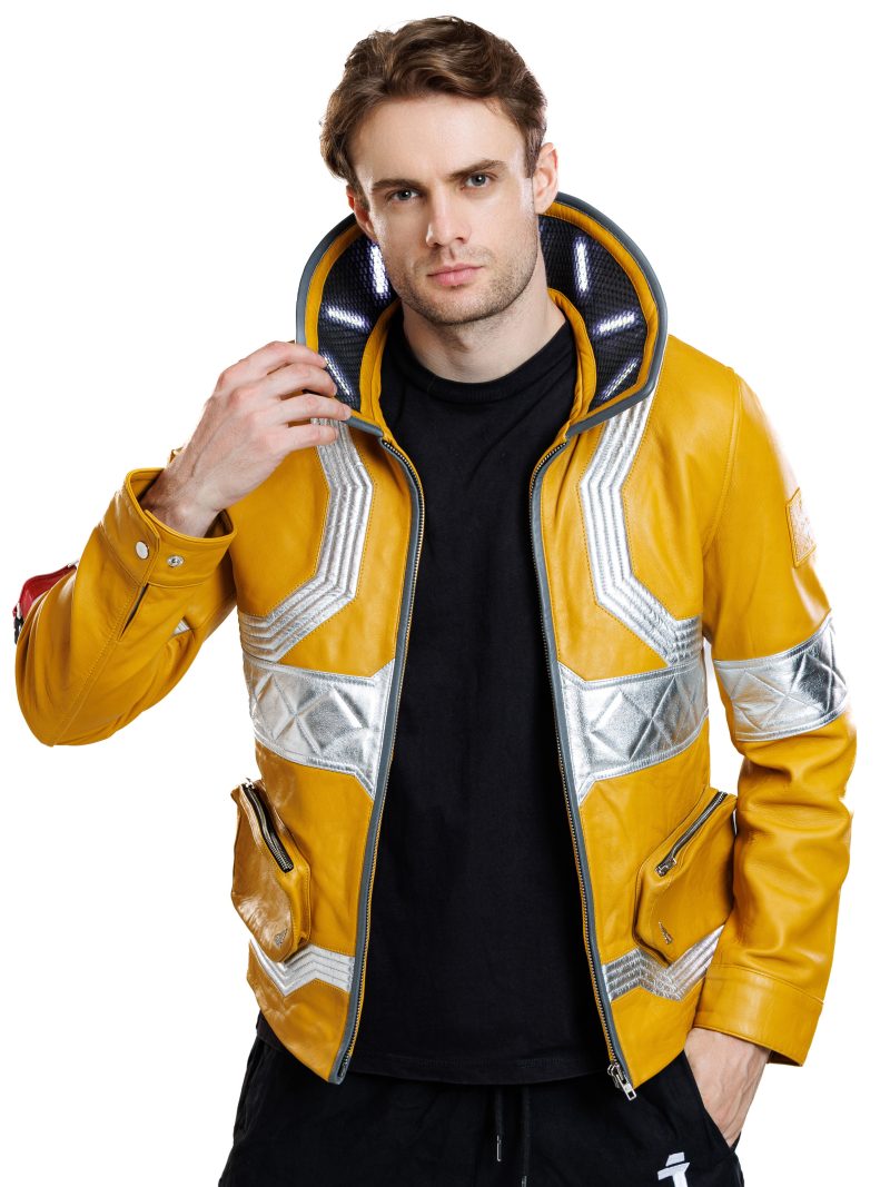 Cyberpunk Edgerunner David Martinez Yellow Leather Jacket