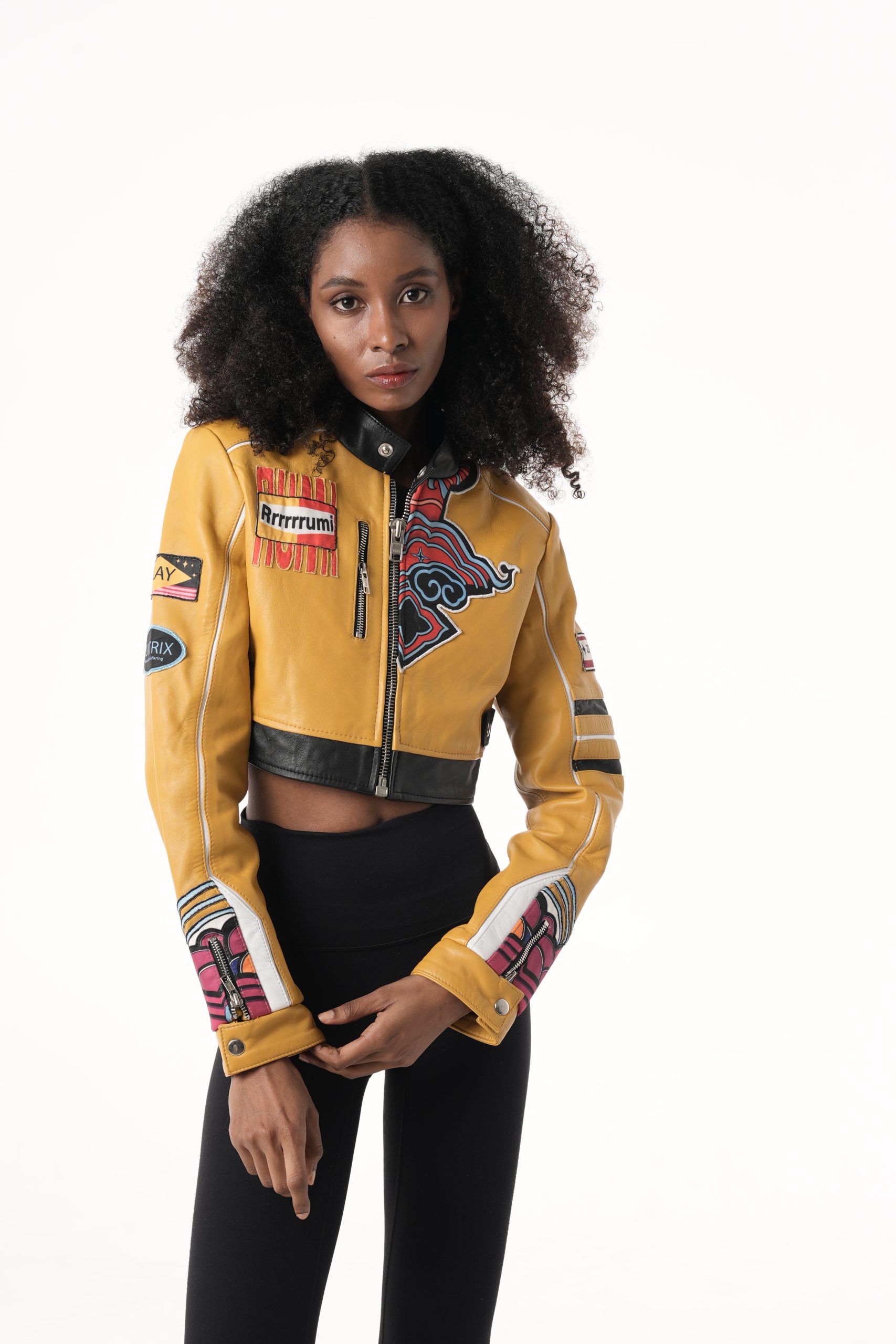 Rumi jacket streetwear independence aesthetic