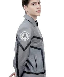 Strange New Worlds Grey Leather Jacket