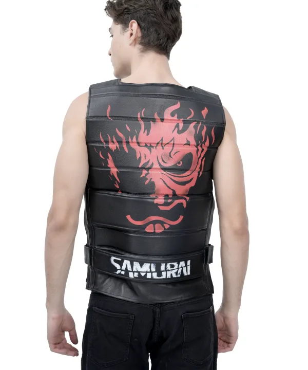Cyberpunk Samurai Leather Vest