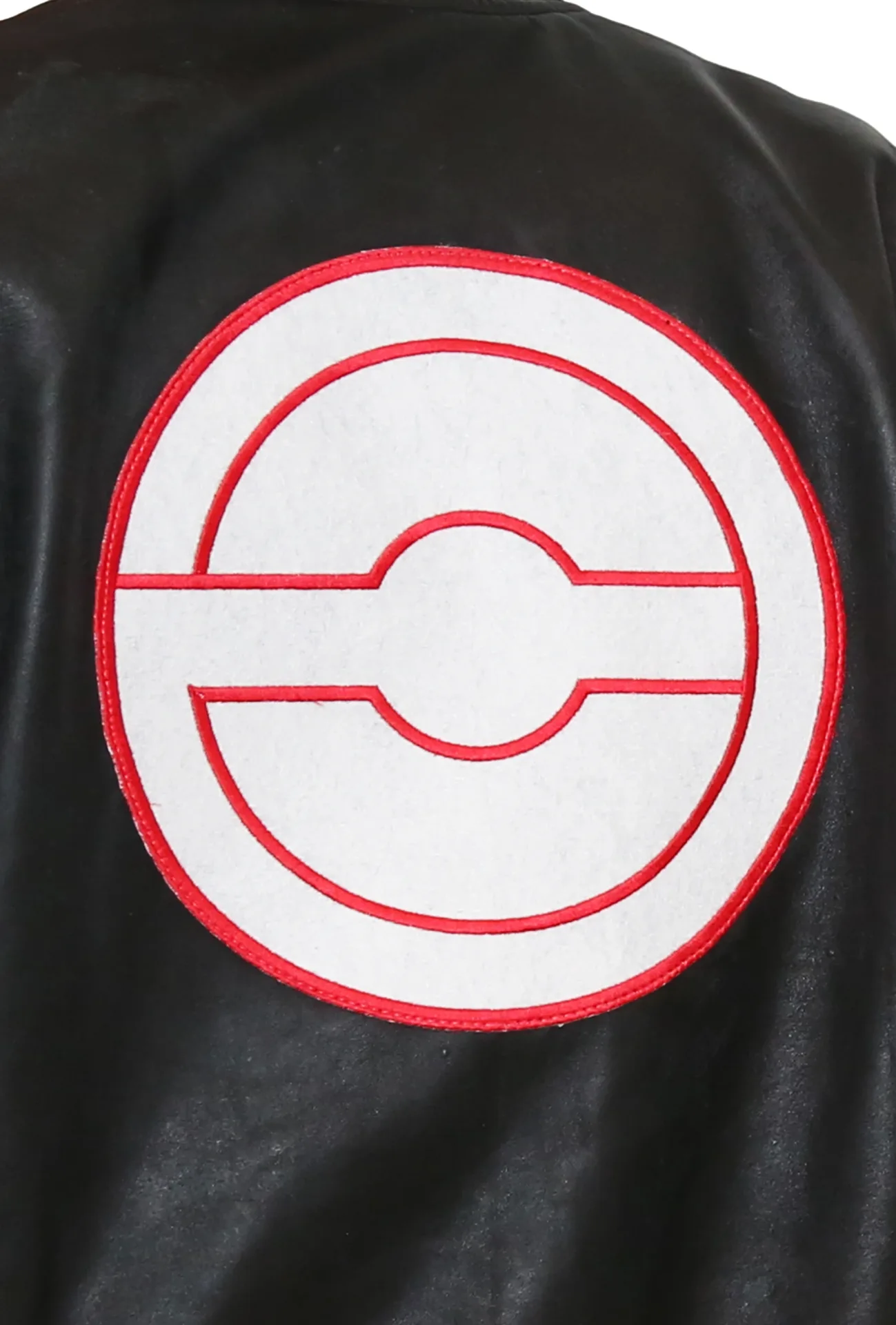Black Leather Retro Monster Gaming Bomber Jacket