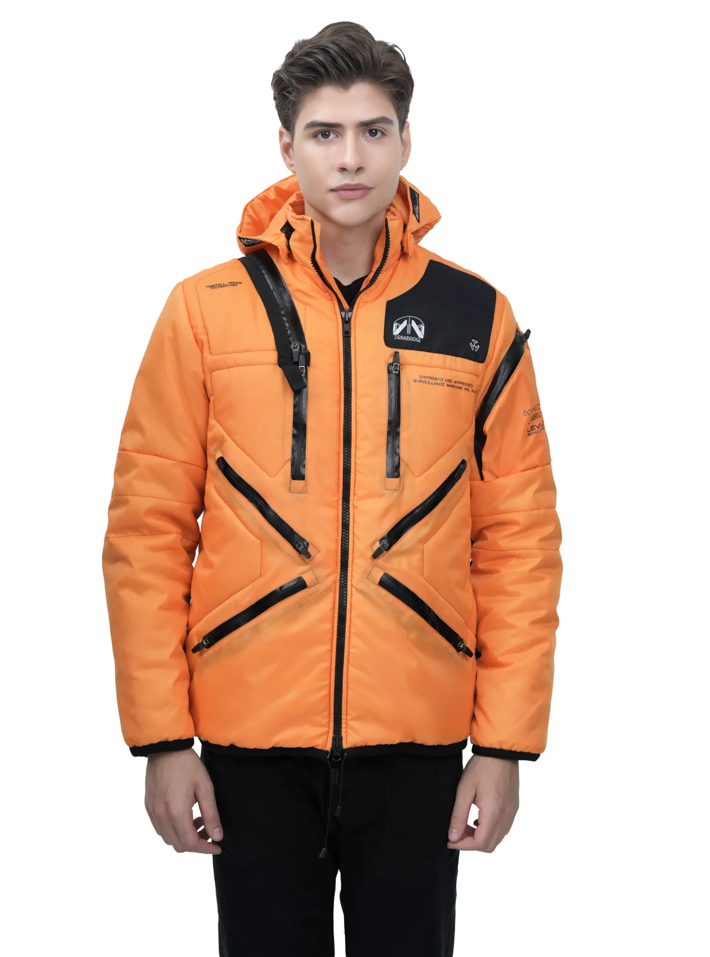 Death Stranding Porter Orange Hooded Jacket